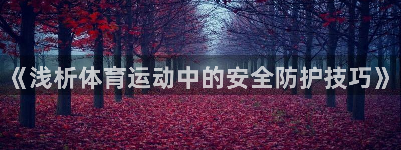 《浅析体育运动中的安全防护技巧》
