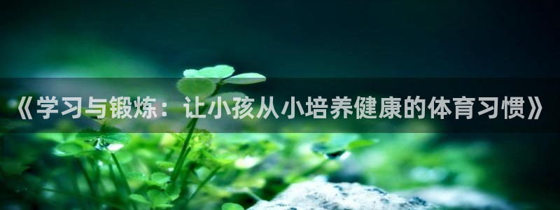 《学习与锻炼：让小孩从小培养健康的体育习惯》