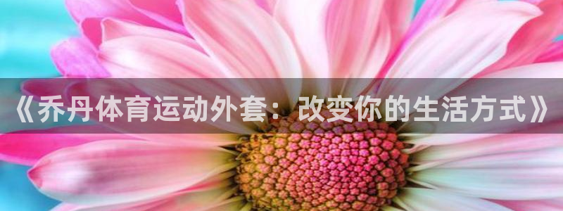《乔丹体育运动外套：改变你的生活方式》