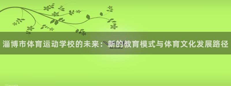 淄博市体育运动学校的未来：新的教育模式与体育文化发展路径